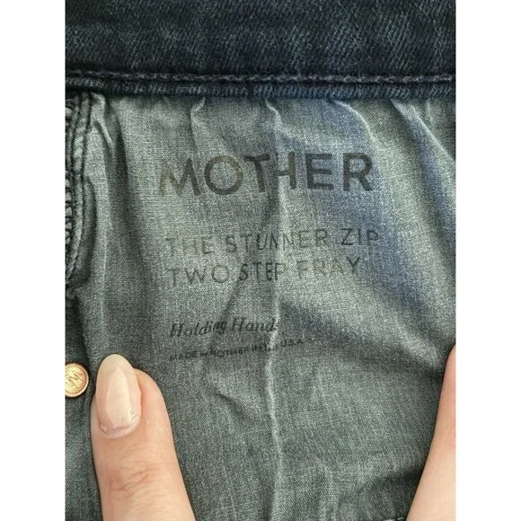 Mother The Stunner Zip Two Step Fray Women’s Jeans In Holding Hands Size 27 - Picture 6 of 11